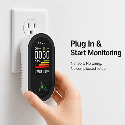Kyvo HomeSafe Plug-In Gas & Carbon Monoxide Monitor