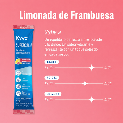 Kyvo SuperCalm™ | Bebida Relajante de Limonada de Frambuesa